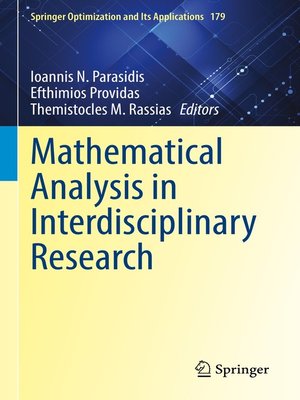cover image of Mathematical Analysis in Interdisciplinary Research